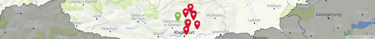Map view for Pharmacies emergency services nearby Mölbling (Sankt Veit an der Glan, Kärnten)